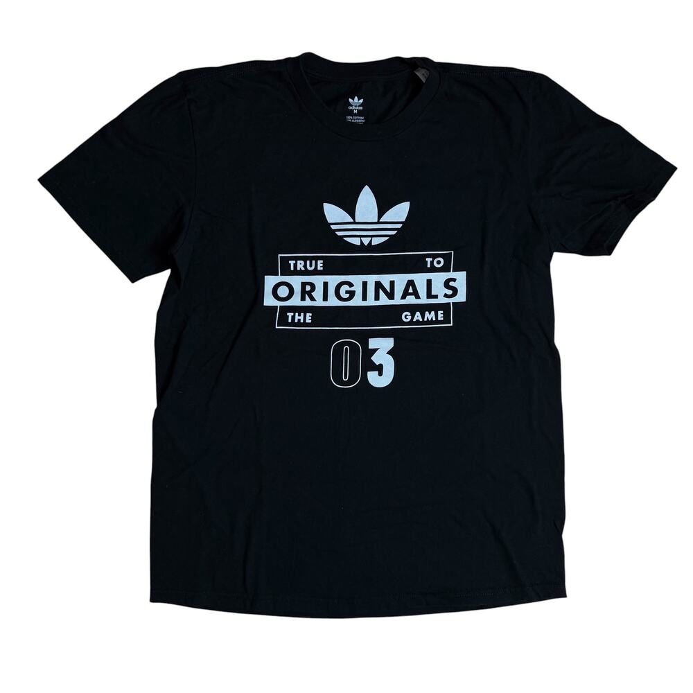 Adidas Originals Trefoil True To The Game 03 Medium Shirt Black White